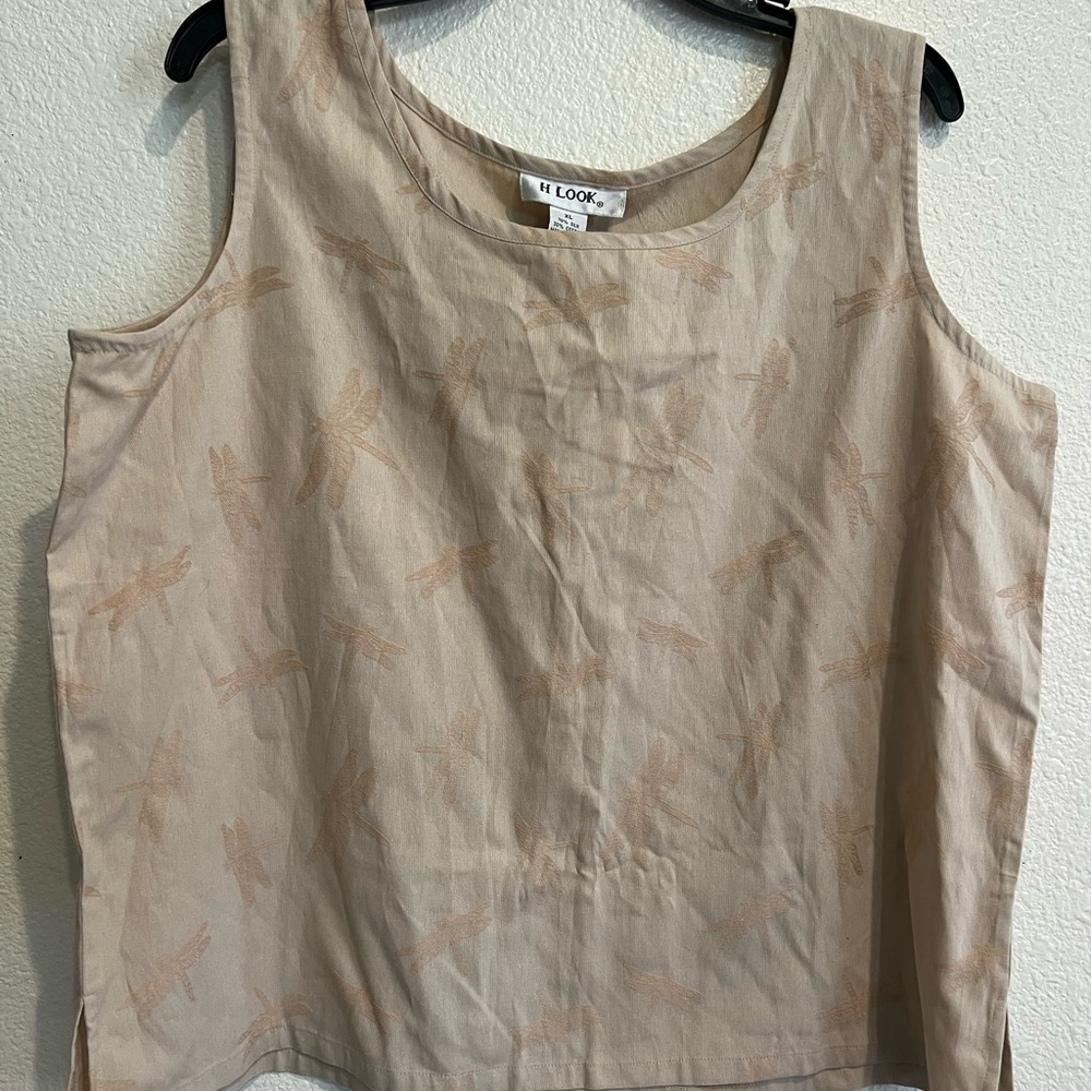 Vintage silk‎ sleeveless top